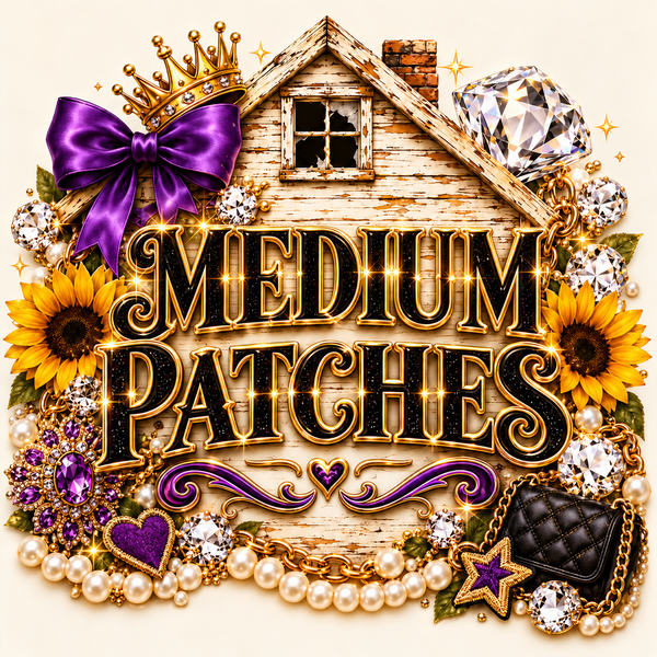 Medium Designer-Inspired Patches