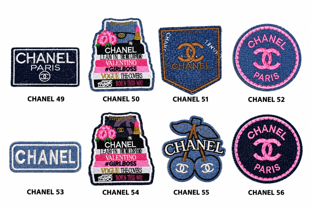 Small Designer-Inspired Embroidered Patch — C1