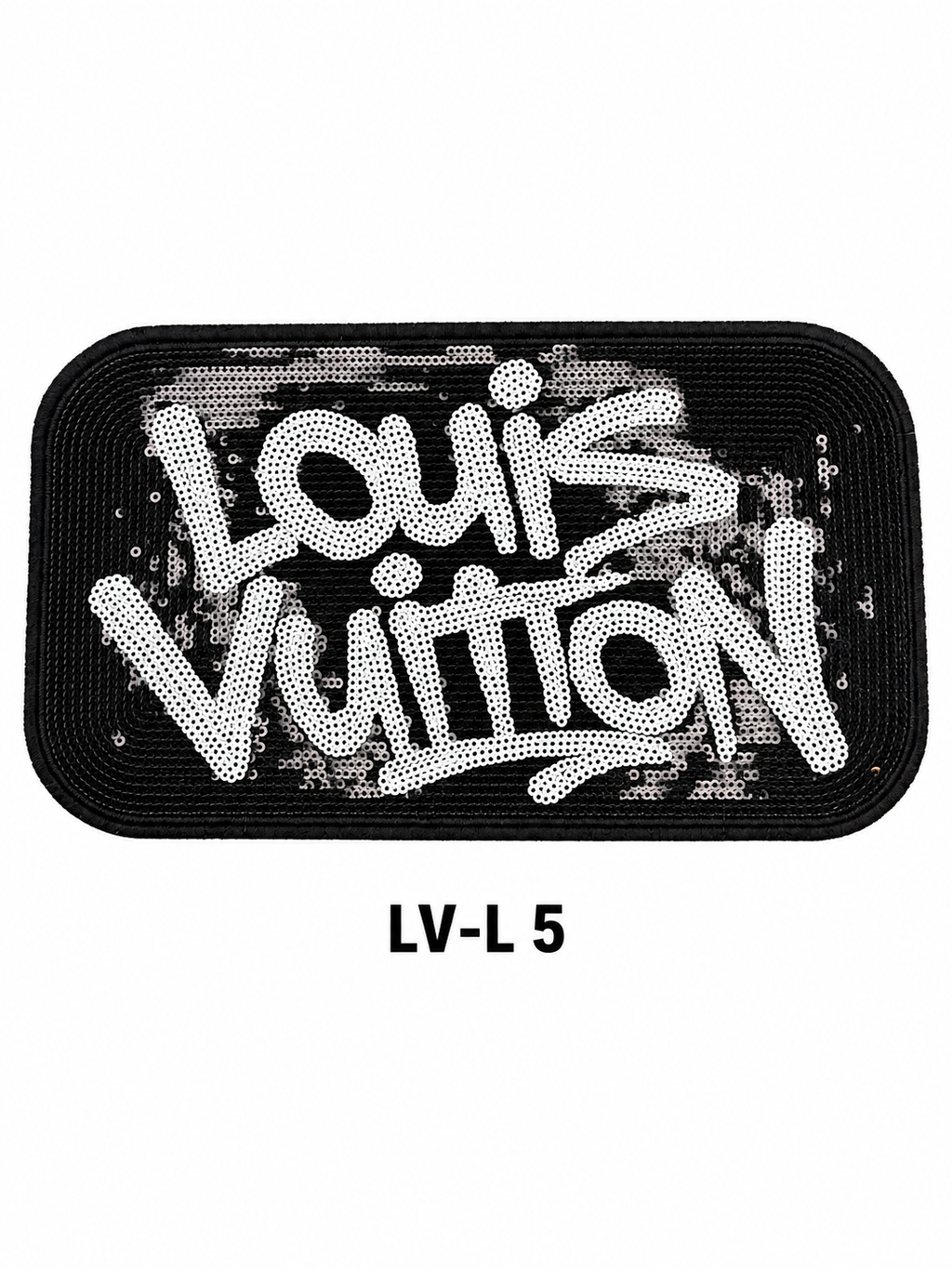 Large Designer-Inspired Embroidered Patches – LV Series