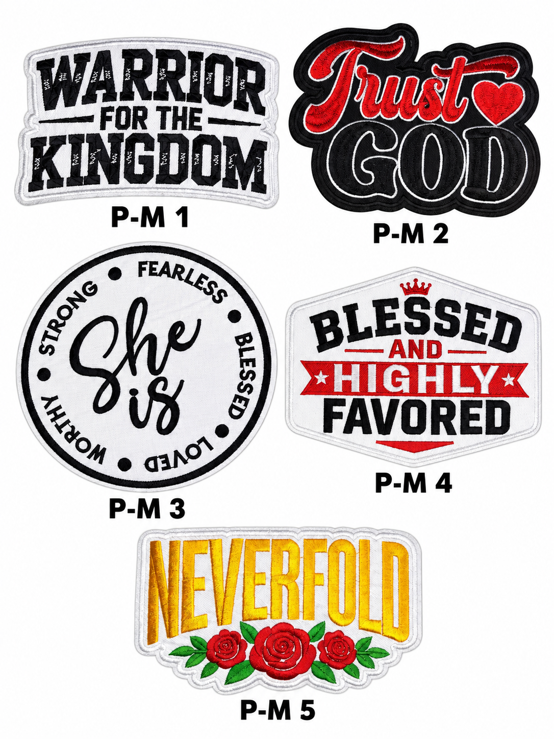 Medium Personality Patches – P Series