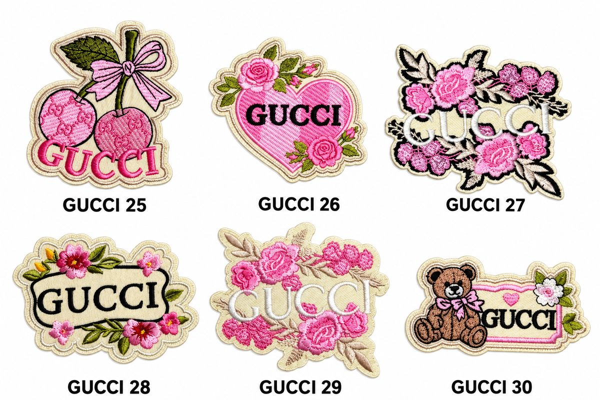 Small Designer-Inspired Embroidered Patch — G1