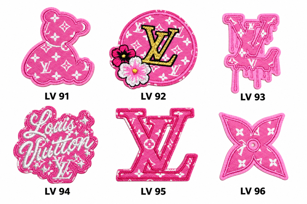 Small Designer-Inspired Embroidered Patch — LV1