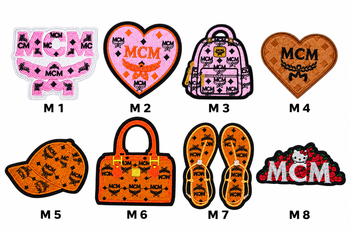 Small Designer-Inspired Embroidered Patch — MCM1