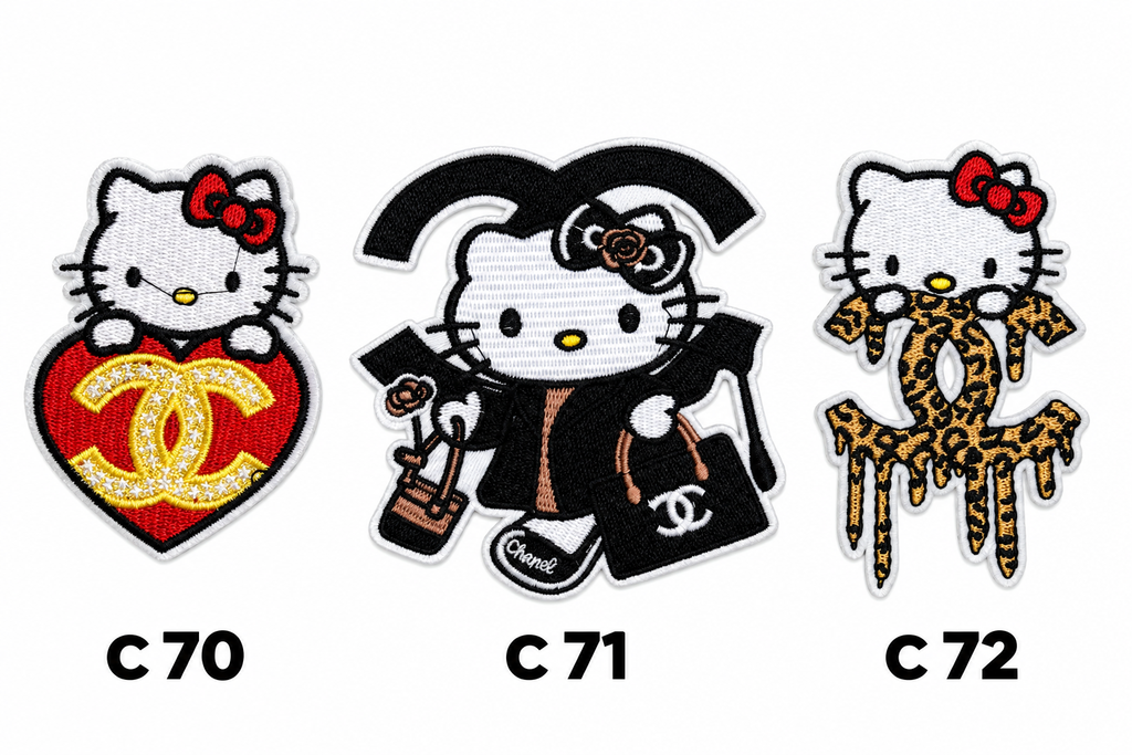 Small Designer-Inspired Embroidered Patch — C1