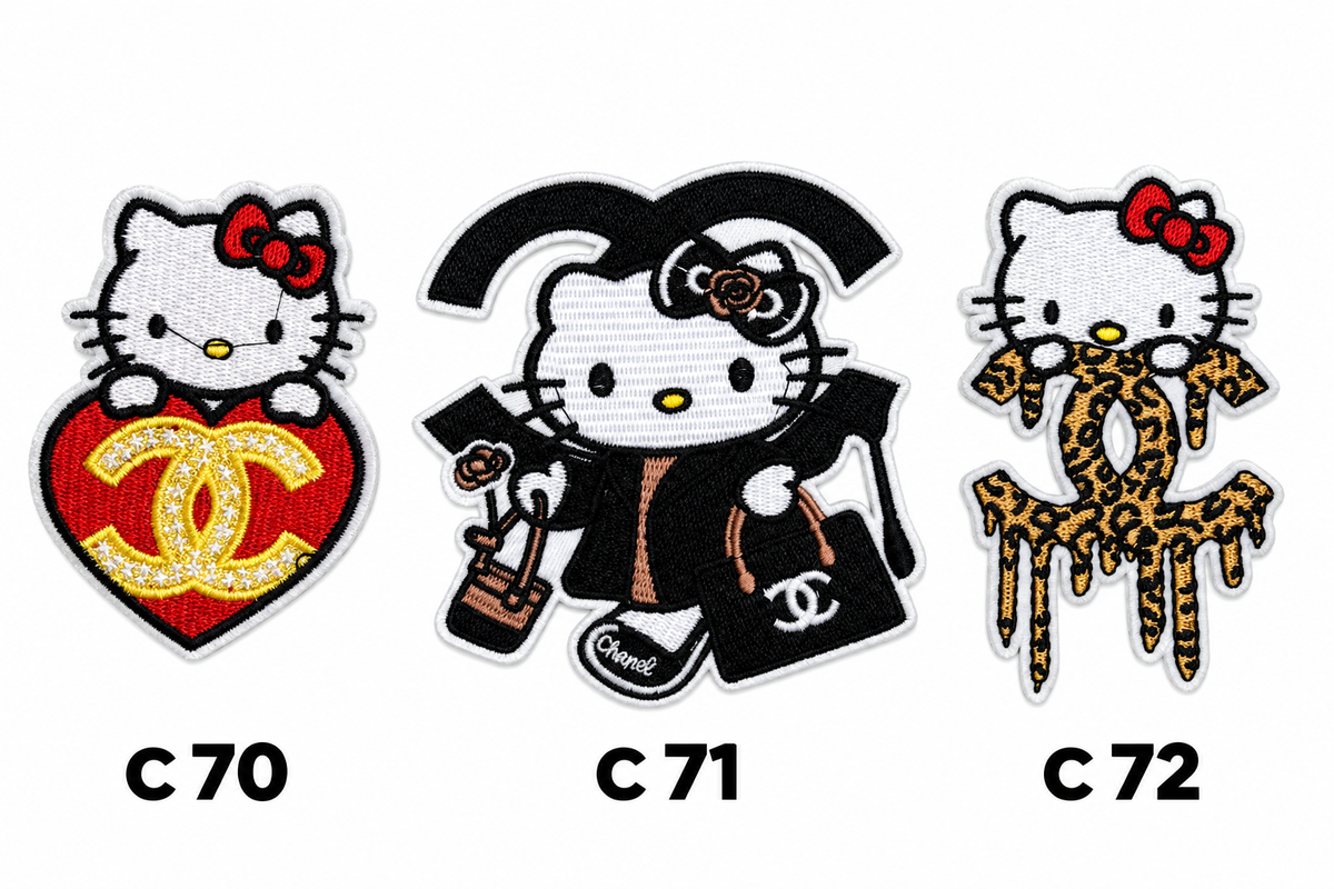 Small Designer-Inspired Embroidered Patch — C1