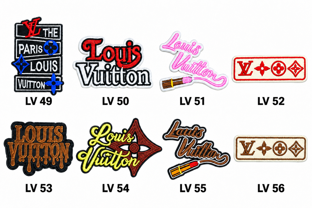Small Designer-Inspired Embroidered Patch — LV1