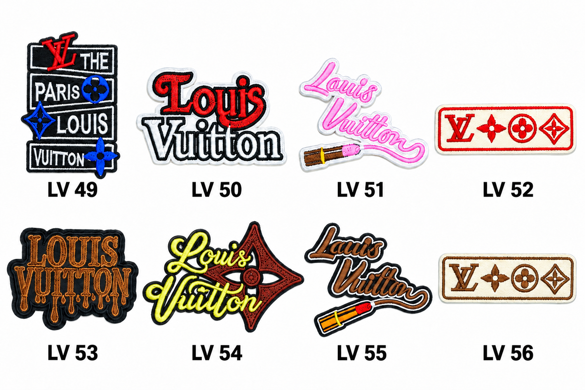 Small Designer-Inspired Embroidered Patch — LV1