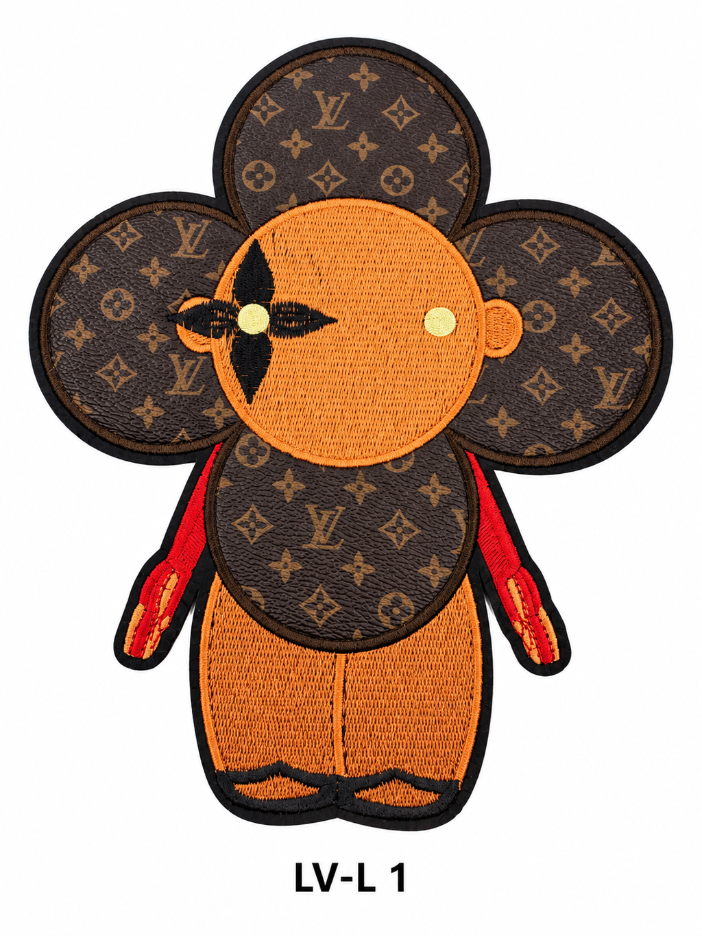 Large Designer-Inspired Embroidered Patches – LV Series