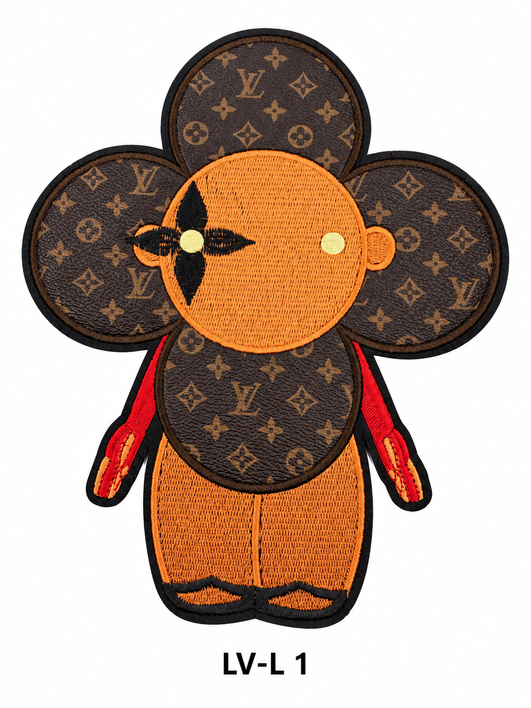 Large Designer-Inspired Embroidered Patches – LV Series