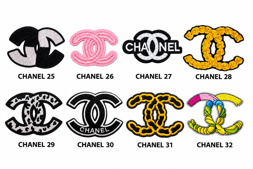 Small Designer-Inspired Embroidered Patch — C1