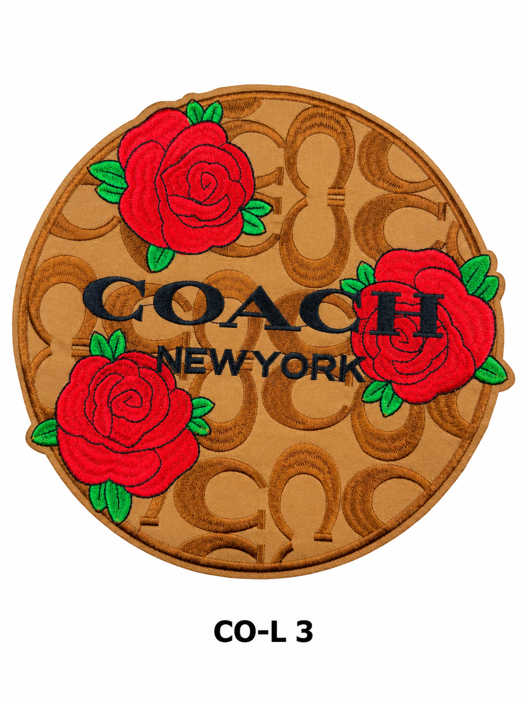 Large Designer-Inspired Embroidered Patches – CO Series