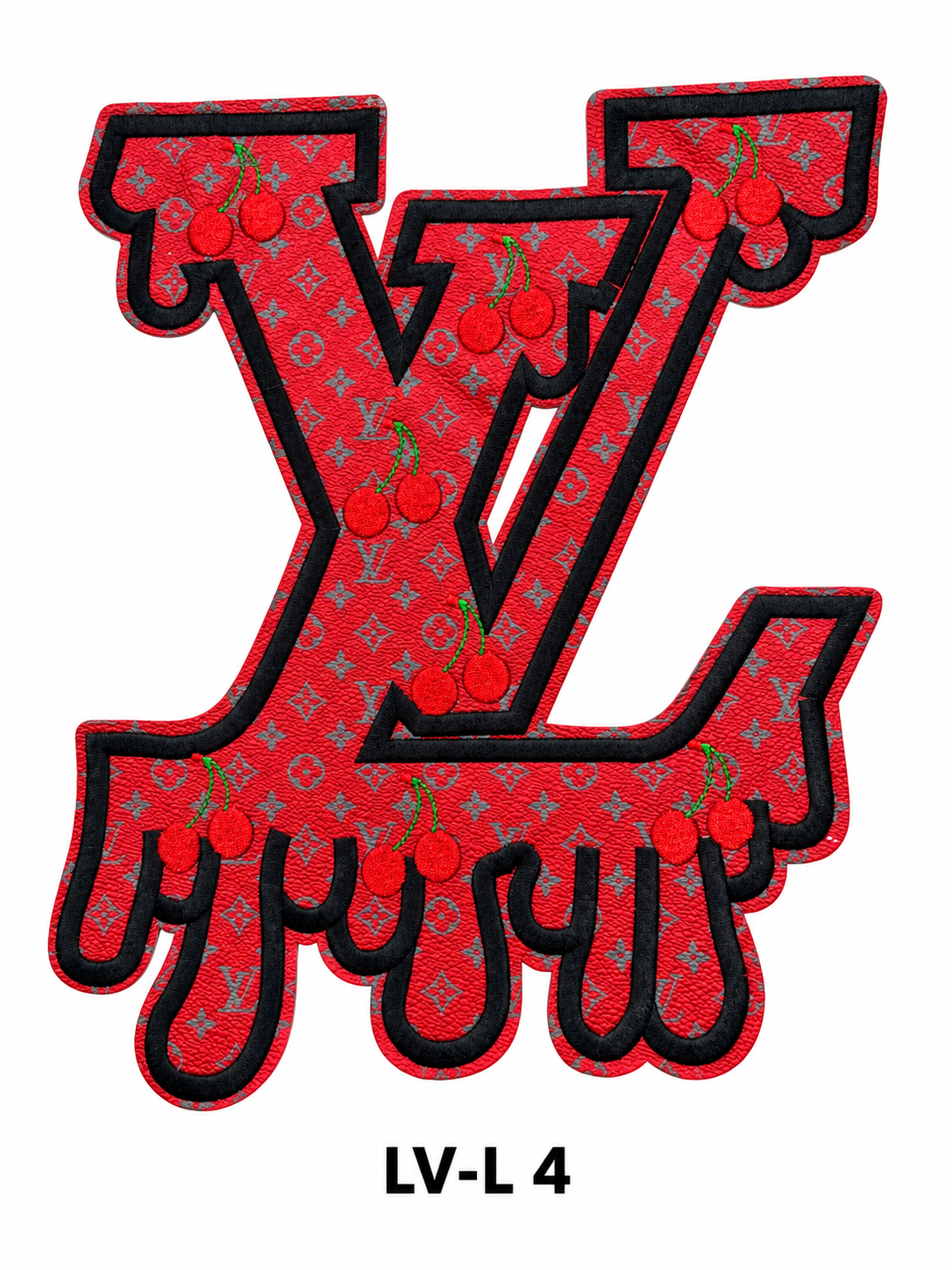Large Designer-Inspired Embroidered Patches – LV Series