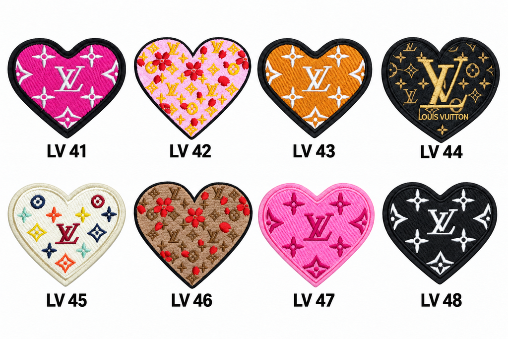 Small Designer-Inspired Embroidered Patch — LV1