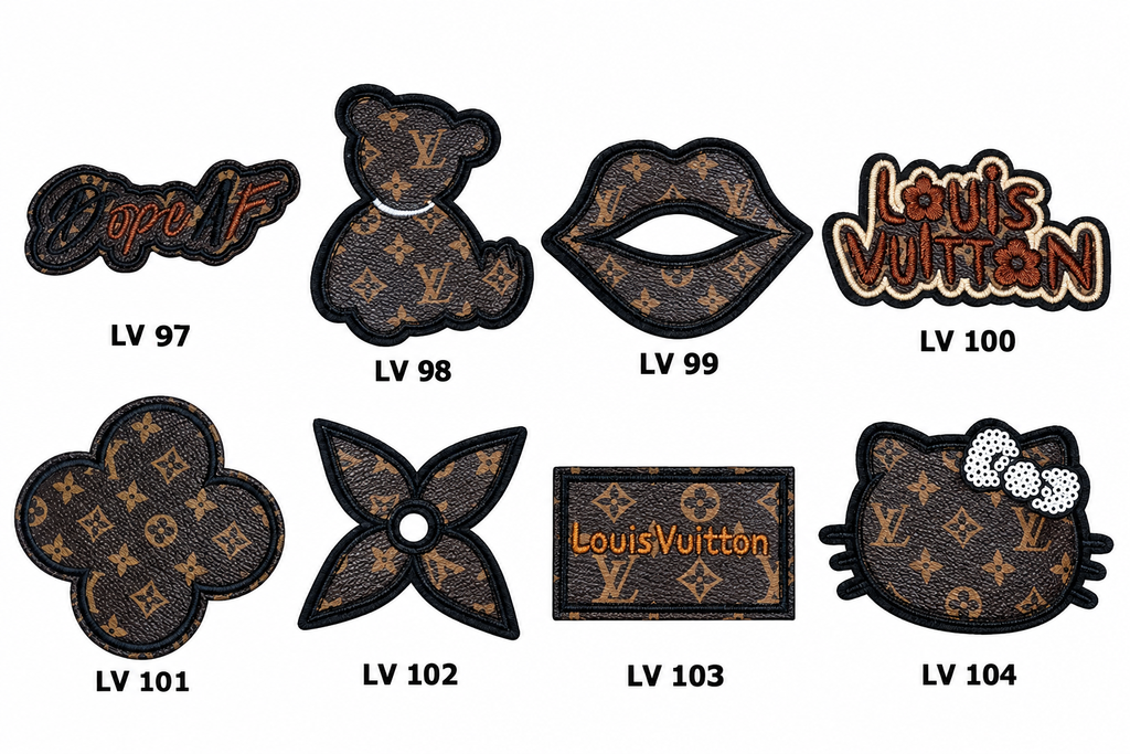 Small Designer-Inspired Embroidered Patch — LV1