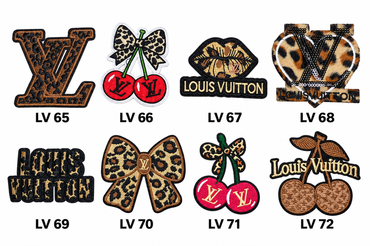Small Designer-Inspired Embroidered Patch — LV1