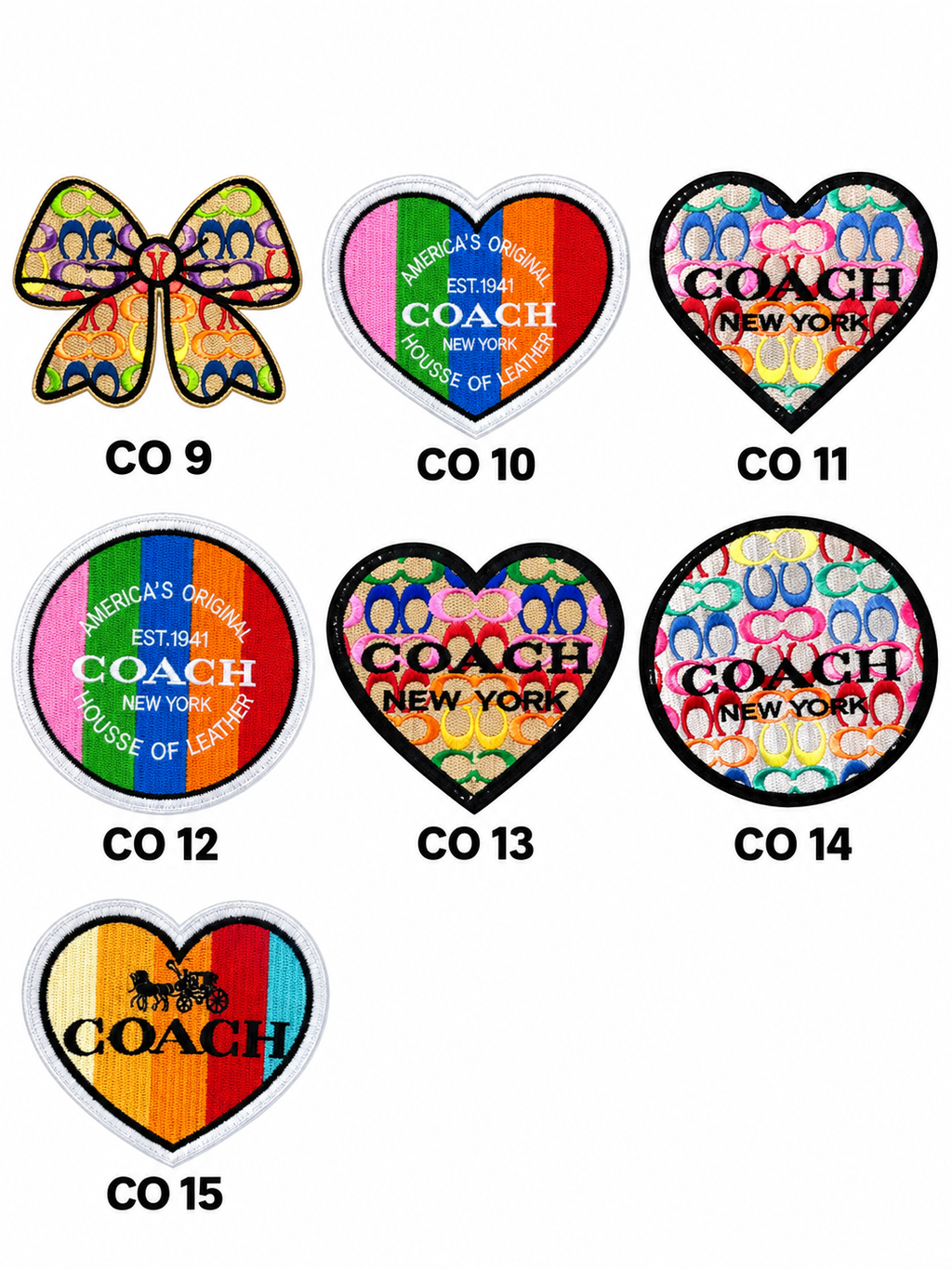 Small Designer-Inspired Embroidered Patch — CO1