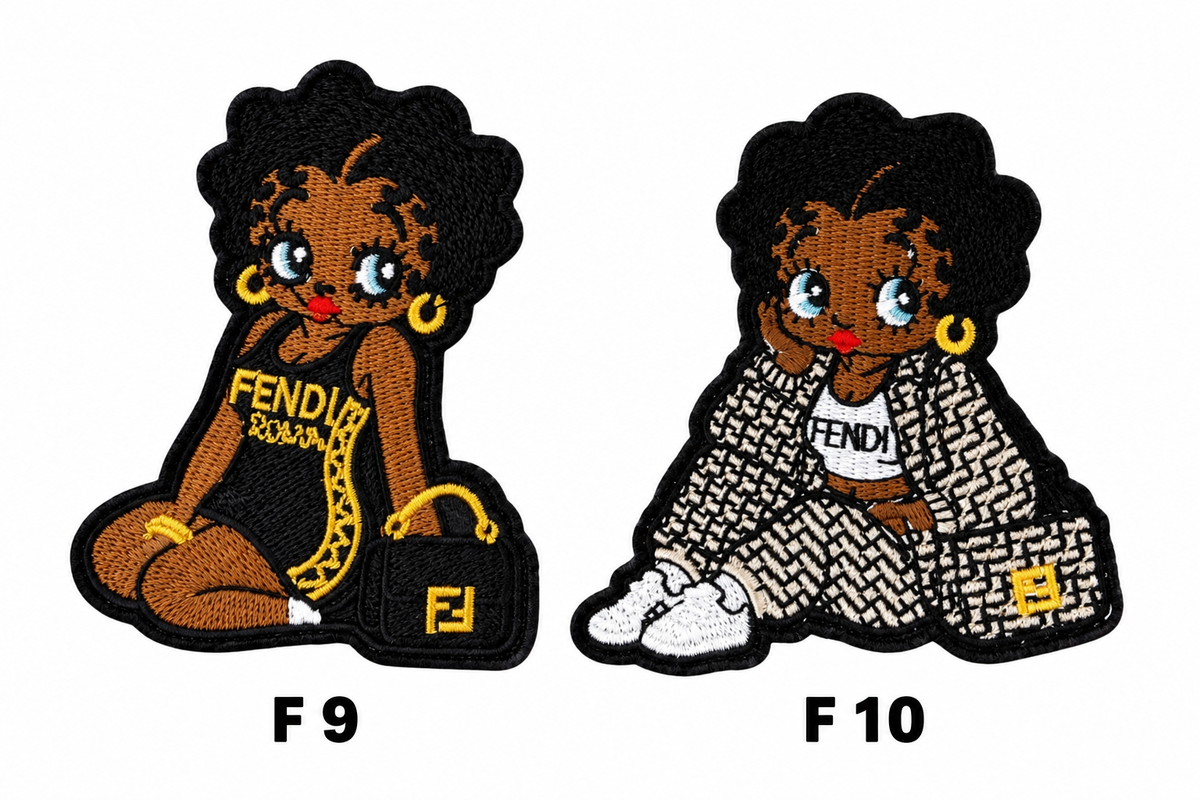 Small Designer-Inspired Embroidered Patch — F1