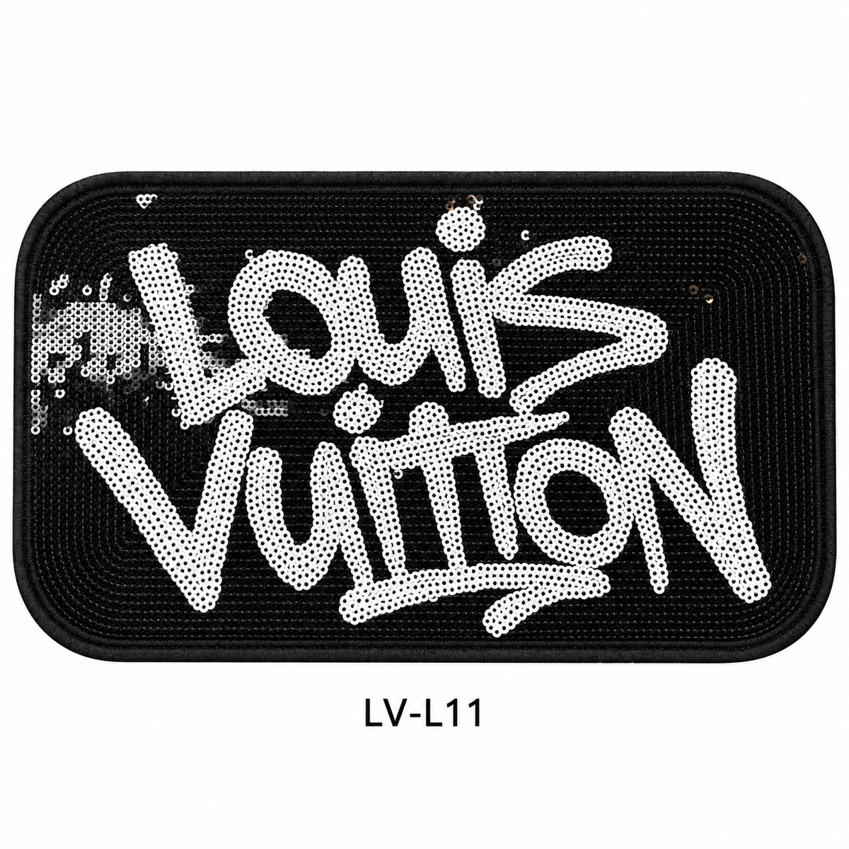 Large Designer-Inspired Embroidered Patches – LV Series