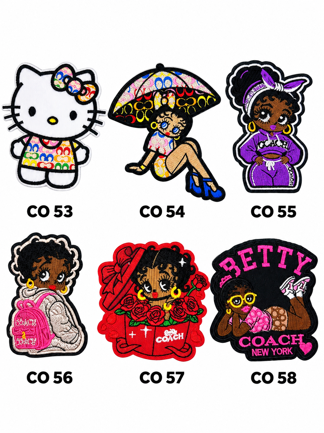 Small Designer-Inspired Embroidered Patch — CO1