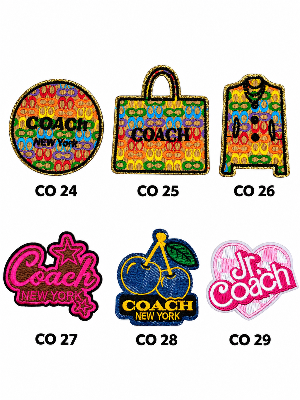 Small Designer-Inspired Embroidered Patch — CO1