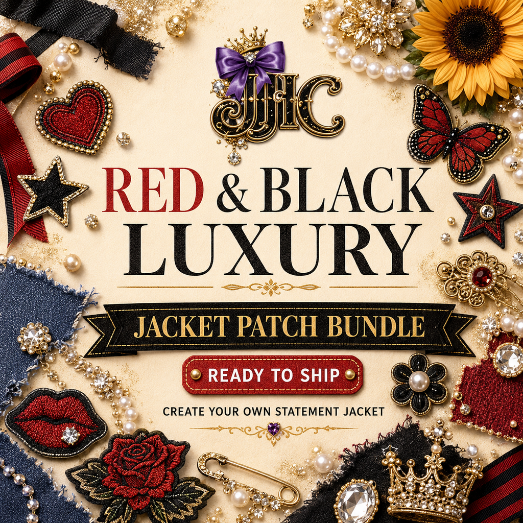 Red & Black Luxury Jacket Patch Bundle