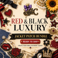 Red & Black Luxury Jacket Patch Bundle
