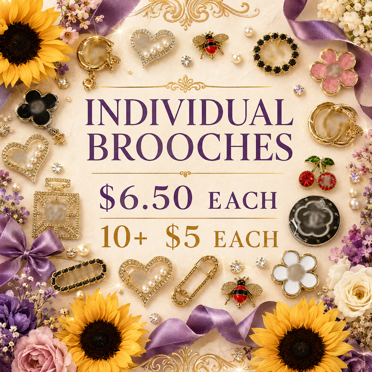 Individual Brooches – Choose Your Color